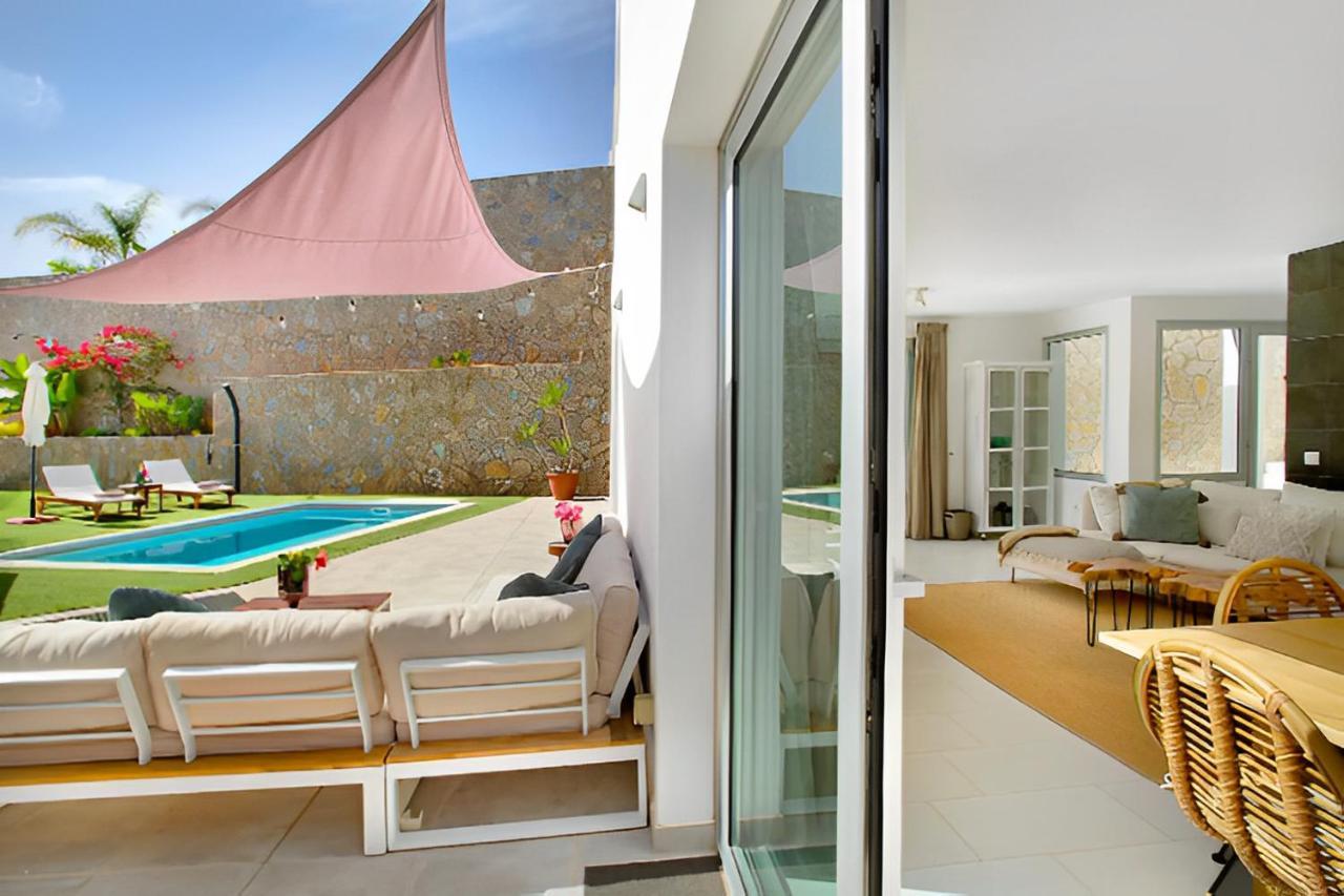 Dream Villa With Heated Pool, Rooftop & Ocean Views Mogán Buitenkant foto