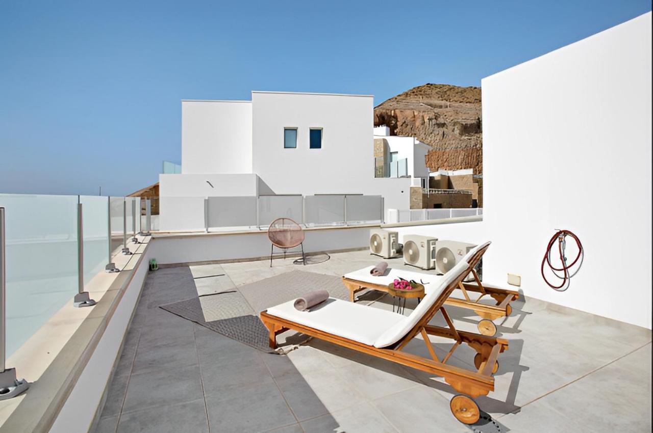 Dream Villa With Heated Pool, Rooftop & Ocean Views Mogán Buitenkant foto