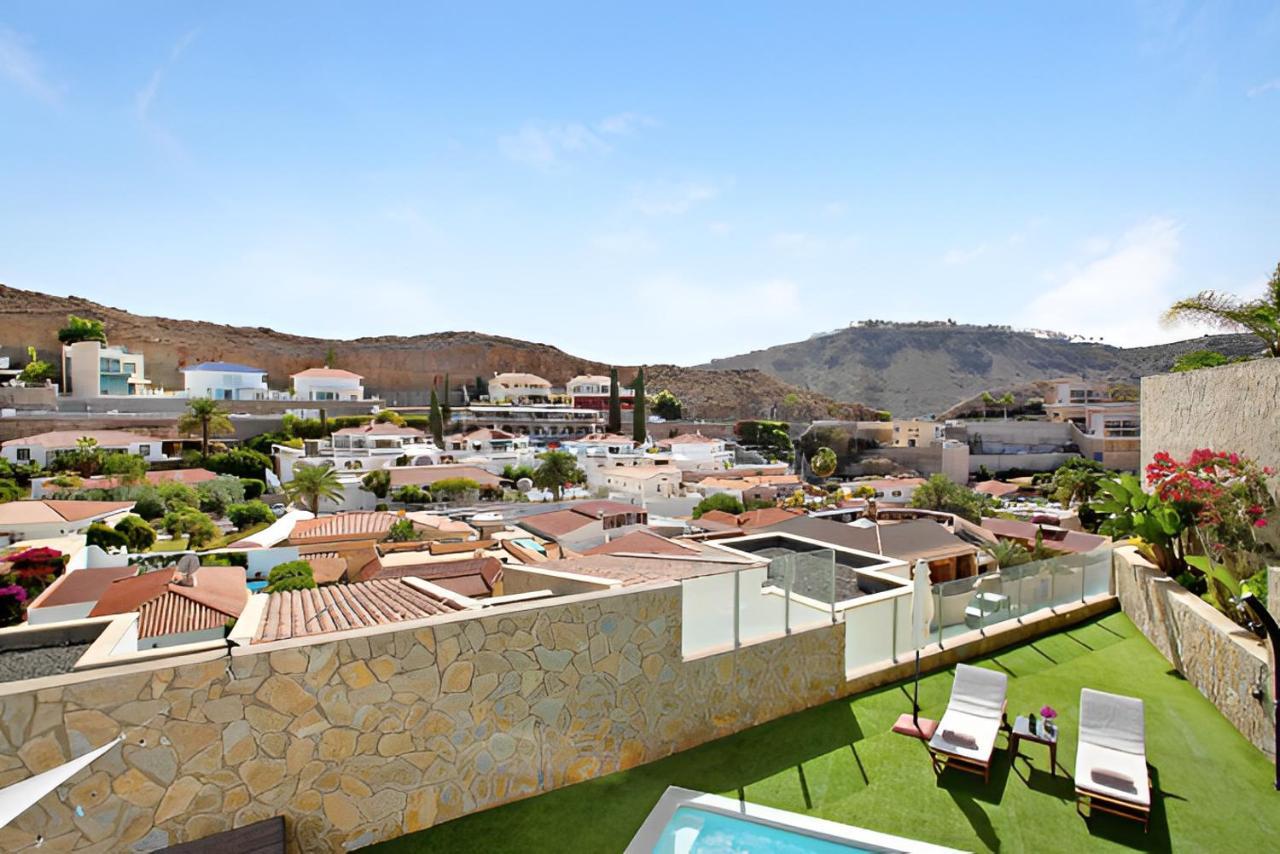 Dream Villa With Heated Pool, Rooftop & Ocean Views Mogán Buitenkant foto